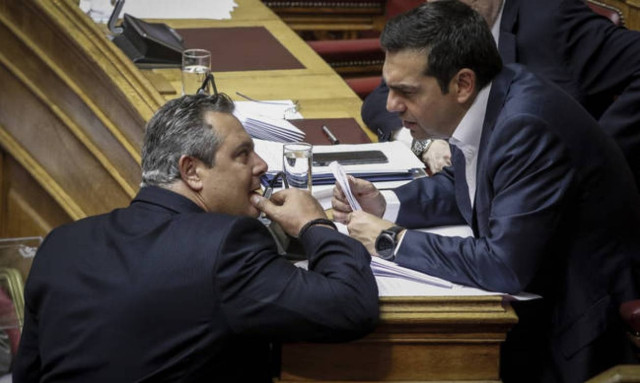 PM Tsipras and ANEL leader Kammenos to meet on Monday