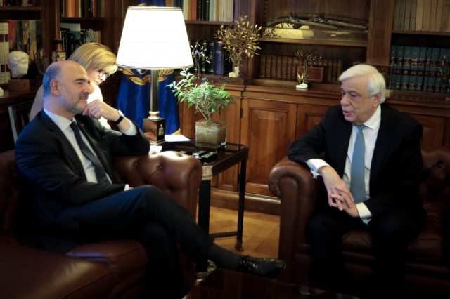 Παυλόπουλος σε Μοσκοβισί: Οι Θεσμοί δεν επέδειξαν την αλληλεγγύη που έπρεπε προς την Ελλάδα