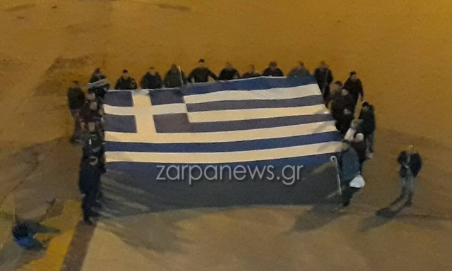 Με το «Μακεδονία ξακουστή» αναχώρησαν από τα Χανιά με το πλοίο για το συλλαλητήριο στην Αθήνα (vid)
