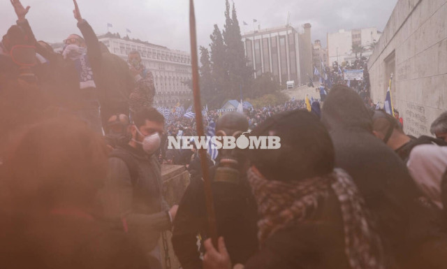 Injuries reported during tension in front of Greek parliament