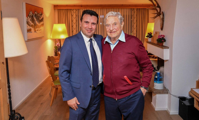 Οι μάσκες έπεσαν στο Σκοπιανό: Τετ-α-τετ Ζάεφ με Σόρος στο Παγκόσμιο Οικονομικό Φόρουμ του Νταβός