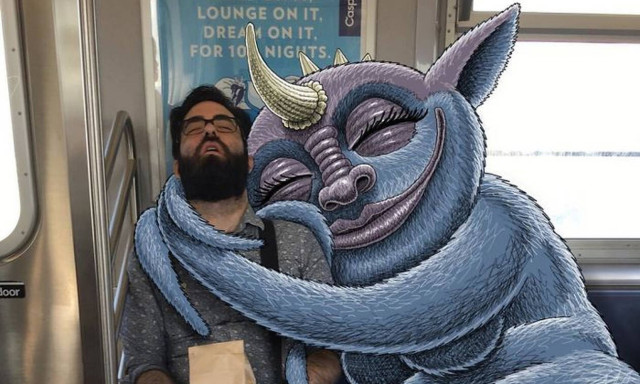 Μήπως αισθάνεσαι την παρουσία τεράτων δίπλα σου στο μετρό; Δες τι αποκαλύπτει αυτός ο σκιτσογράφος