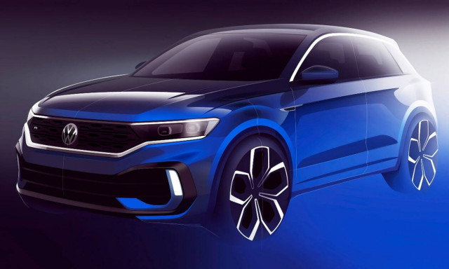 VW T-Roc: Aυτό είναι το teaser σκίτσο της κορυφαίας έκδοσής του R των 300 ίππων