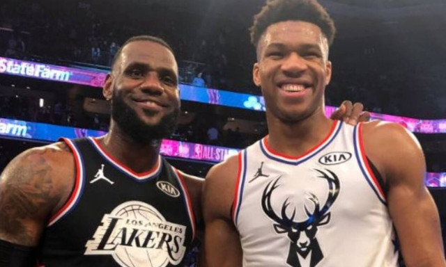 Γιάννης Αντετοκούνμπο: Υποκλίθηκε στον Γιάννη ο «βασιλιάς» Λεμπρόν Τζέιμς (video)