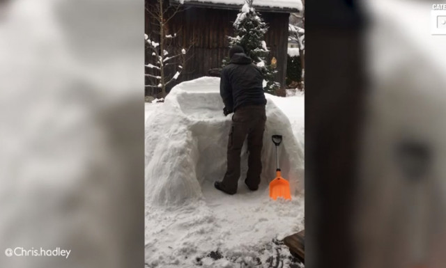 Δεν φαντάζεστε τι δημιούργησε από χιόνι! (vid)