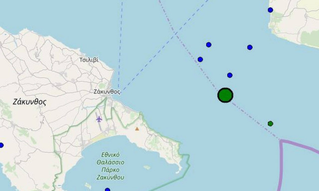 Σεισμός 4,5 Ρίχτερ ταρακούνησε τη Ζάκυνθο
