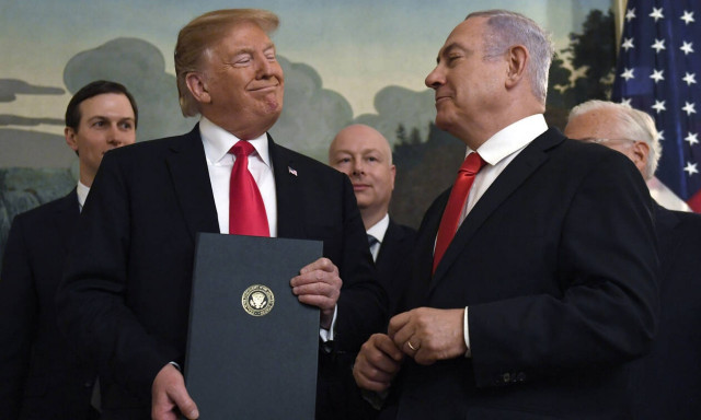 Υψίπεδα Γκολάν: O Τραμπ αναγνώρισε την ισραηλινή κυριαρχία – Εξοργισμένοι οι Τούρκοι 