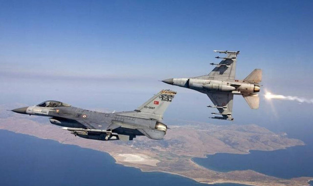 Turkish F-16 aircrafts flew over Farmakonissi