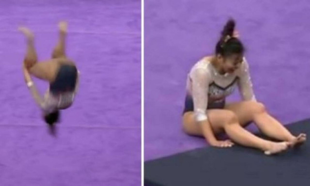Video - σοκ: Αθλήτρια της ρυθμικής σπάει και τα δυο της πόδια σε προσγείωση (ΣΚΛΗΡΕΣ ΕΙΚΟΝΕΣ)