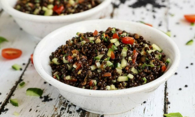 Η συνταγή της ημέρας: Σαλάτα με φακές beluga