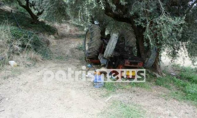 Τραγωδία στην Ηλεία: Ηλικιωμένος καταπλακώθηκε από το τρακτέρ του