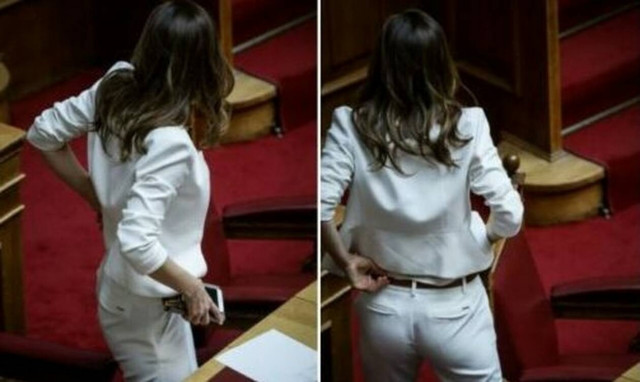 Η «αποκαλυπτική» εμφάνιση της Έφης Αχτσιόγλου στη Βουλή που προκάλεσε ντόρο!