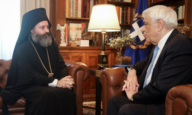 Συνάντηση του Προκόπη Παυλόπουλου με τον Αρχιεπίσκοπο Αυστραλίας κ. Μακάριο