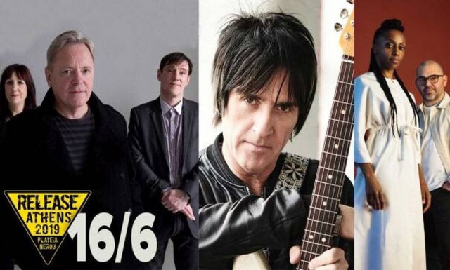 Κυριακή 16/6 στο Release Athens: Morcheeba και Fontaines D.C. μαζί με New Order και Johnny Marr!
