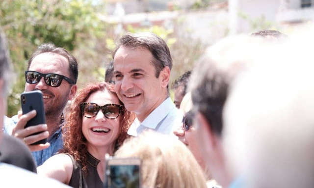 Μέτσοβο: Θερμή υποδοχή στον Κυριάκο Μητσοτάκη