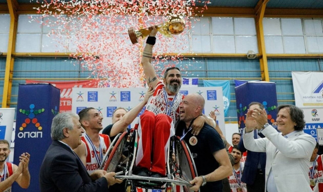 Πρωταθλητές ΟΣΕΚΑ - Σε πανηγυρικό κλίμα το Final Four μπάσκετ με αμαξίδιο με μεγάλο χορηγό τον ΟΠΑΠ