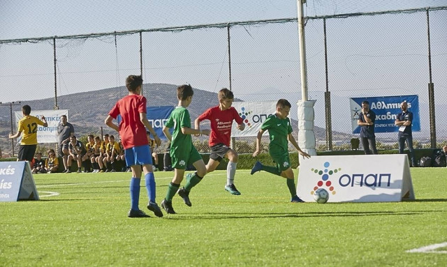Γκολ από τις Αθλητικές Ακαδημίες ΟΠΑΠ στο τουρνουά αθλητικών αξιών - Πανηγυρικό κλείσιμο της σεζόν