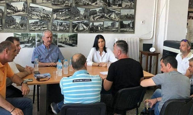 Εκλογές 2019: Η Μαρία Λαθούρη δίπλα στους εργαζομένους του Τομέα Καθαριότητας (pics)