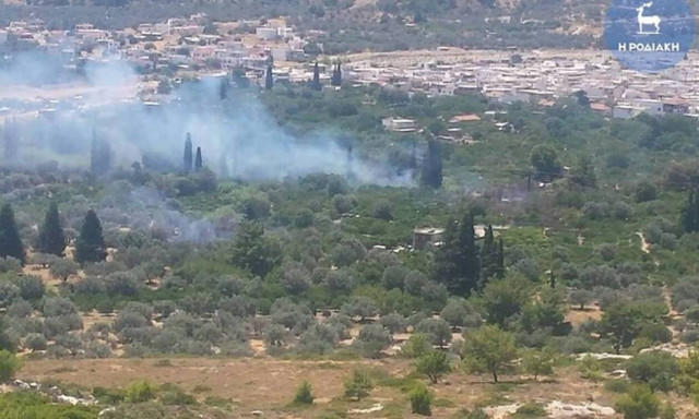 Ρόδος: Υπό μερικό έλεγχο η φωτιά 