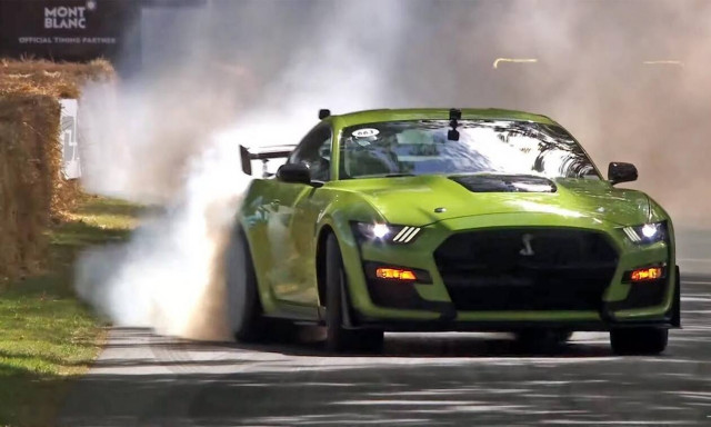 Μία Mustang GT500 και μία Jaguar F-Type ξεσήκωσαν το Goodwood