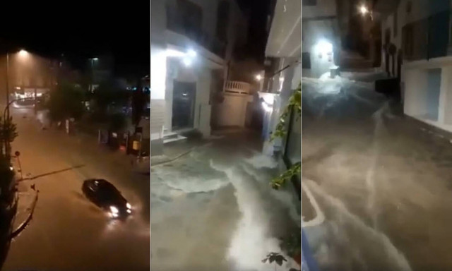 Κακοκαιρία: Πλημμύρες αφήνει πίσω του ο «Αντίνοος» - Προβλήματα σε αρκετές περιοχές (pics+vids)
