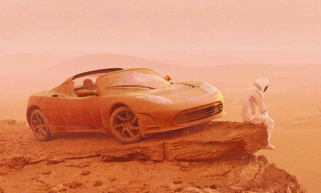 Το Tesla Roadster «έφτασε» στον πλανήτη Άρη… (pics)