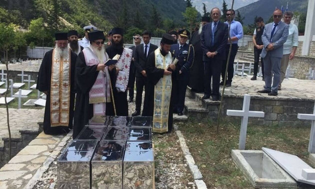 Ενταφιάστηκαν τα οστά 85 Ελλήνων πεσόντων στην Αλβανία κατά τον Ελληνο-Ιταλικό πόλεμο