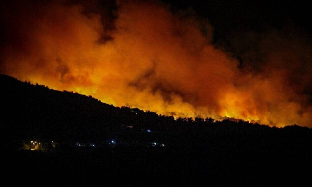 Νύχτα αγωνίας στην Αρχαία Ολυμπία - Ολονύχτια μάχη με τις φλόγες (pics)