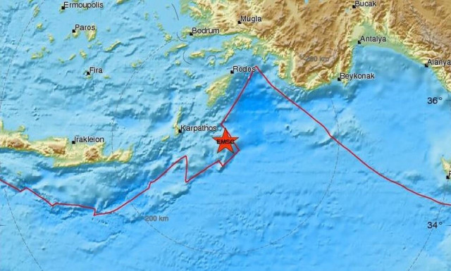 Σεισμός νοτιοανατολικά της Καρπάθου (pics)