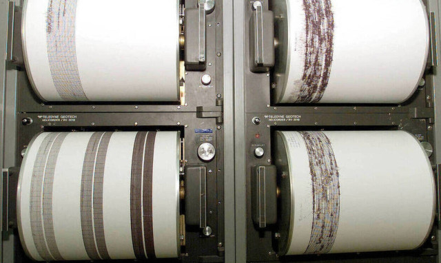 Light quake in the sea region of Samos	