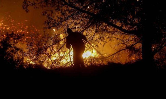 Φωτιά Εύβοια: Δορυφορική απεικόνιση του μετώπου από την Copernicus