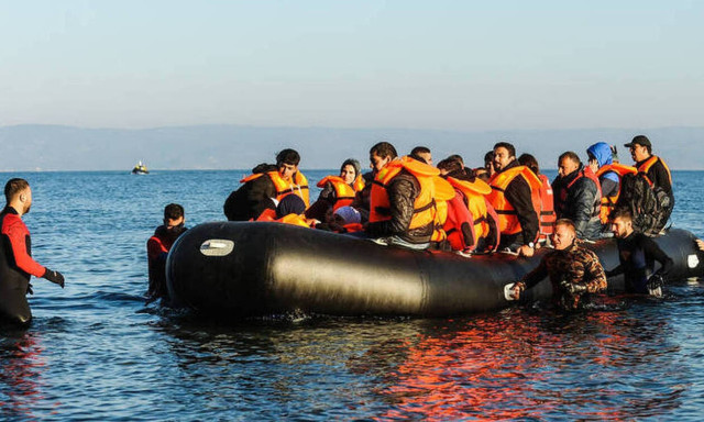 Boats carrying 547 migrants arrived at Lesvos on Thursday	