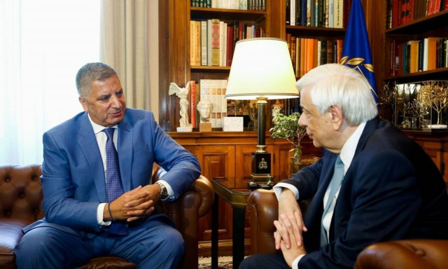 Συνάντηση Παυλόπουλου με τον νέο περιφερειάρχη Αττικής Γ. Πατούλη στο Προεδρικό μέγαρο