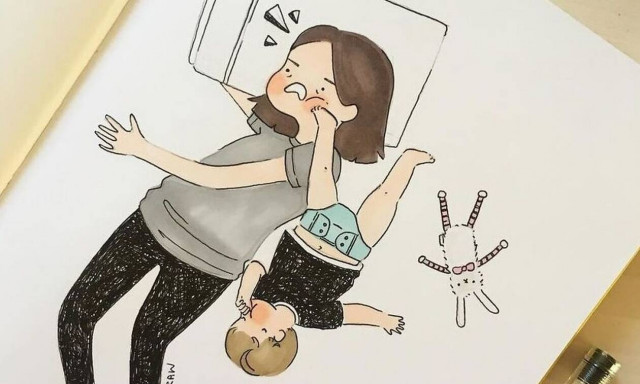 Η ζωή με ένα δίχρονο μέσα από σκίτσα (pics)