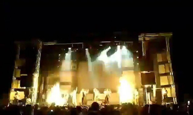 Βίντεο - σοκ: Νεκρή γνωστή τραγουδίστρια επί σκηνής - Την χτύπησε πυροτέχνημα