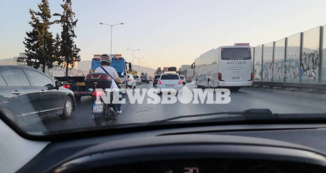 Χάος στην Εθνική Οδό - Μεγάλη ταλαιπωρία για τους οδηγούς