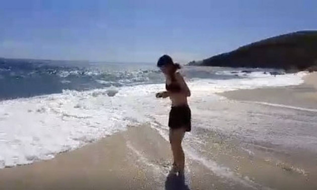 Εύβοια: Γυναίκα άρχισε να φωνάζει για βοήθεια σε παραλία (vid)