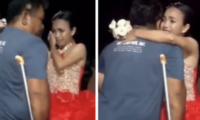 Aνάπηρος πατέρας χορεύει για πρώτη φορά με την κόρη του! (vid)