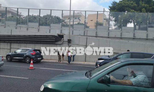 Κυκλοφοριακό χάος στην Αττική Οδό μετά από τροχαίο