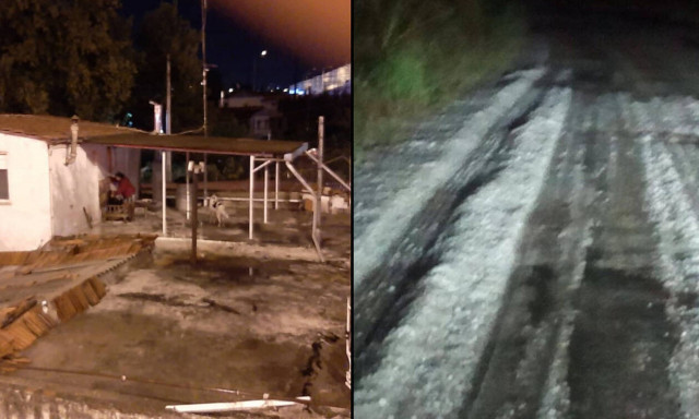 Σαρώνει η κακοκαιρία: Πλημμύρες στη Θεσσαλονίκη - Χαλάζι στα Τρίκαλα (pics+vid)