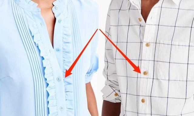 Γιατί τα κουμπιά στα πουκάμισα έχουν διαφορετική θέση στα αντρικά και τα γυναικεία;