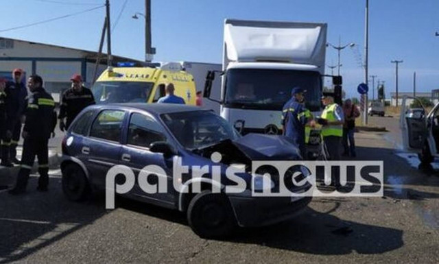 Αμαλιάδα: Σοβαρό τροχαίο με δύο τραυματίες