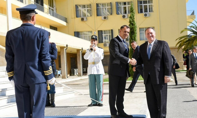 Συνάντηση Παναγιωτόπουλου με τον υπουργό Εξωτερικών των ΗΠΑ, Μάικ Πομπέο