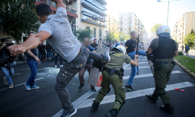 Επεισόδια στο κέντρο της Αθήνας: Χημικά στην πορεία του ΠΑΜΕ για την επίσκεψη Πομπέο