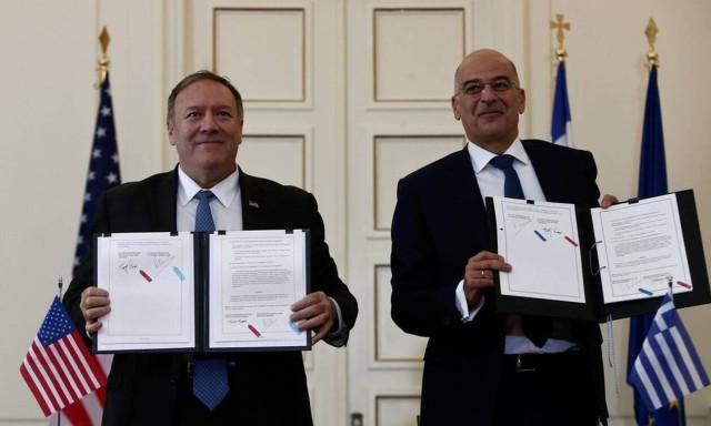 FM Dendias welcomes US Secretary of State Pompeo to the Foreign Ministry