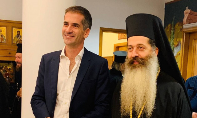 Ο δήμαρχος Αθηναίων συνεχάρη το νέο Μητροπολίτη Φθιώτιδος