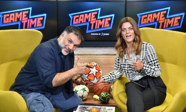 O Γρηγόρης Αρναούτογλου δείχνει τις ποδοσφαιρικές του γνώσεις στο Game Time του ΟΠΑΠ 