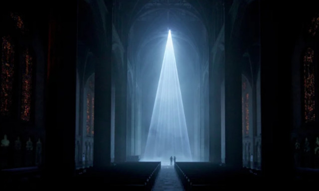 Φώτισαν τον Grace Cathedral στο Σαν Φρανσίσκο 