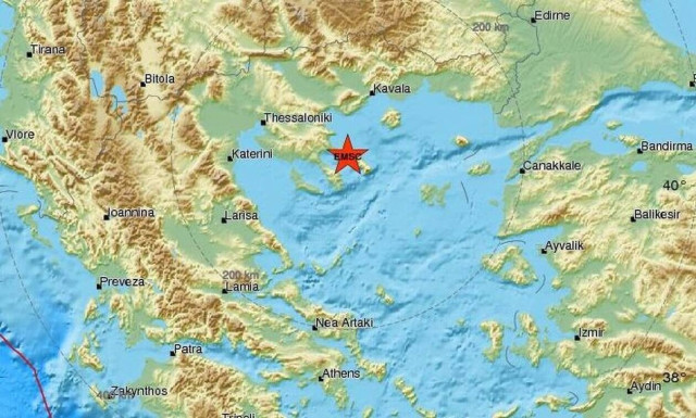 Light quake jolts Mount Athos