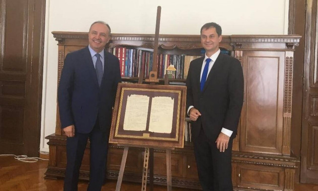 Συνάντηση του υπουργού Τουρισμού με τον υφυπουργό Εσωτερικών (Μακεδονίας και Θράκης) 